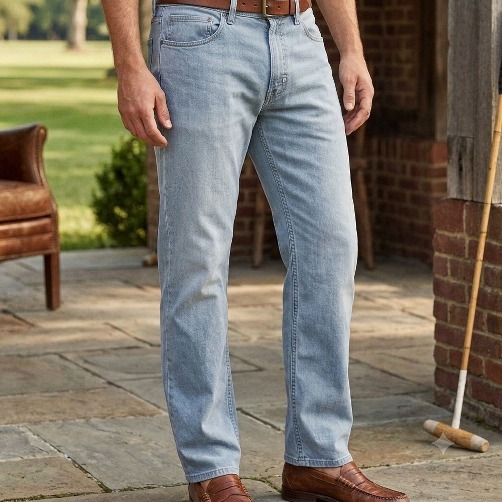 Polo Ralph Lauren 650 Straight Pants Mens 36x30 Grey Cotton Twill Chino Jeans